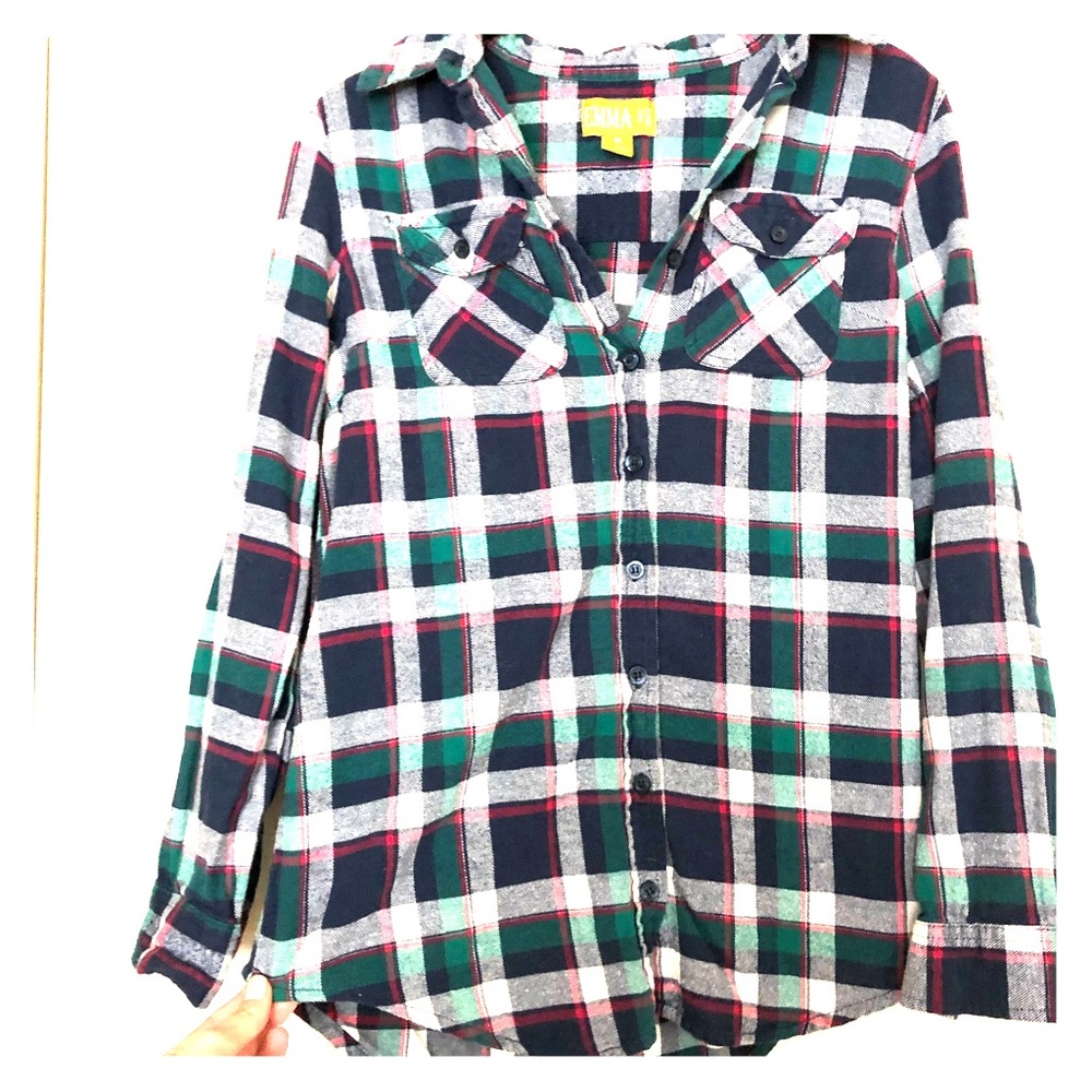 Plaid long sleeve shirt